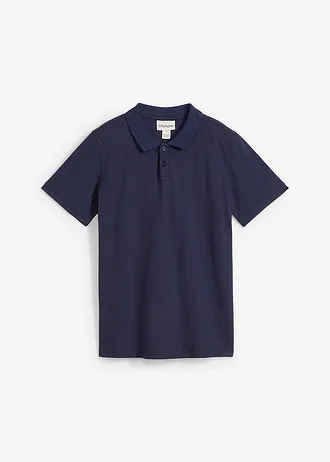 Piqué poloshirt van katoen • donkerblauw • bonprix online shop