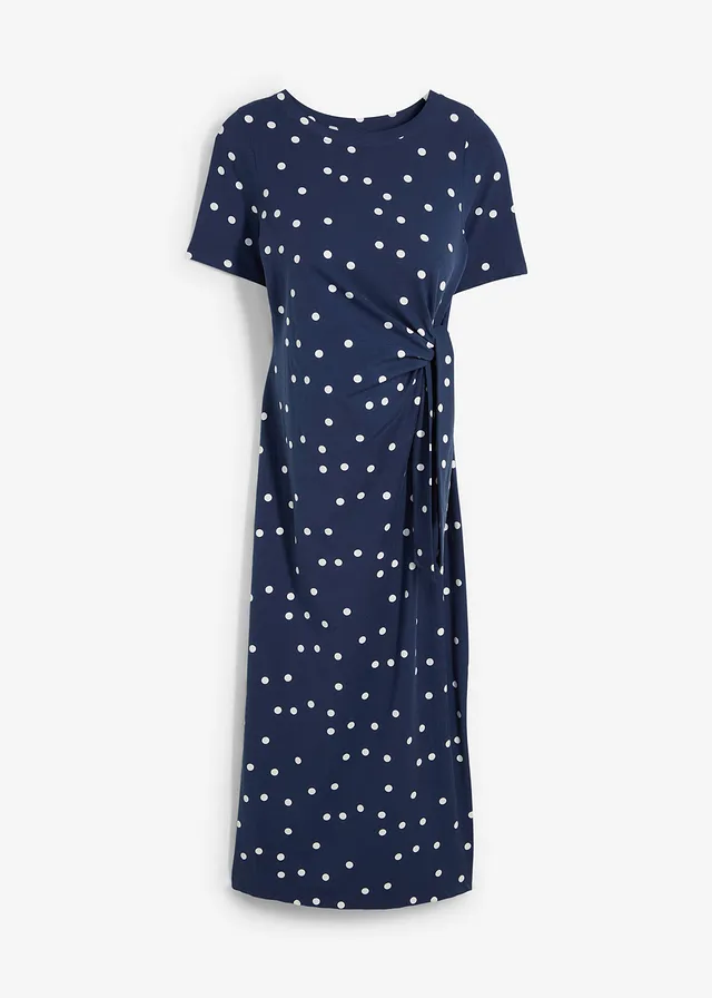 Rochie de gravide din jerse din bumbac organic, lungime midi