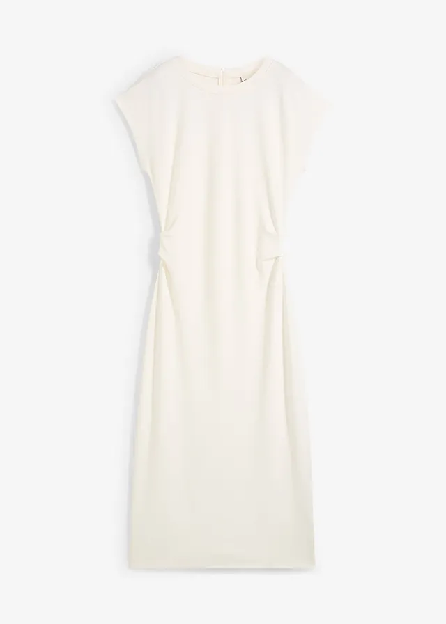 Rochie midi din amestec moale cu viscoză