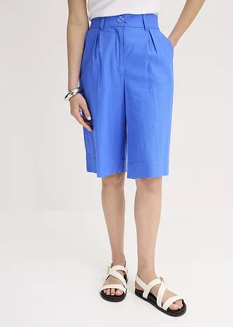 Bermuda en lin mélangé • bleu glacier • Boutique bonprix