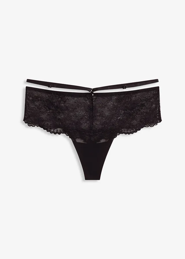 String panty • zwart • bonprix online shop
