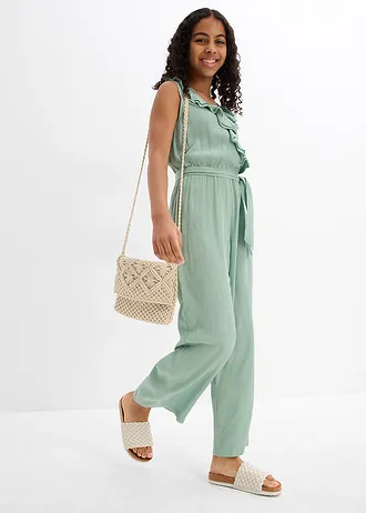 Jumpsuit van zachte viscose • pastelgroen • bonprix online shop