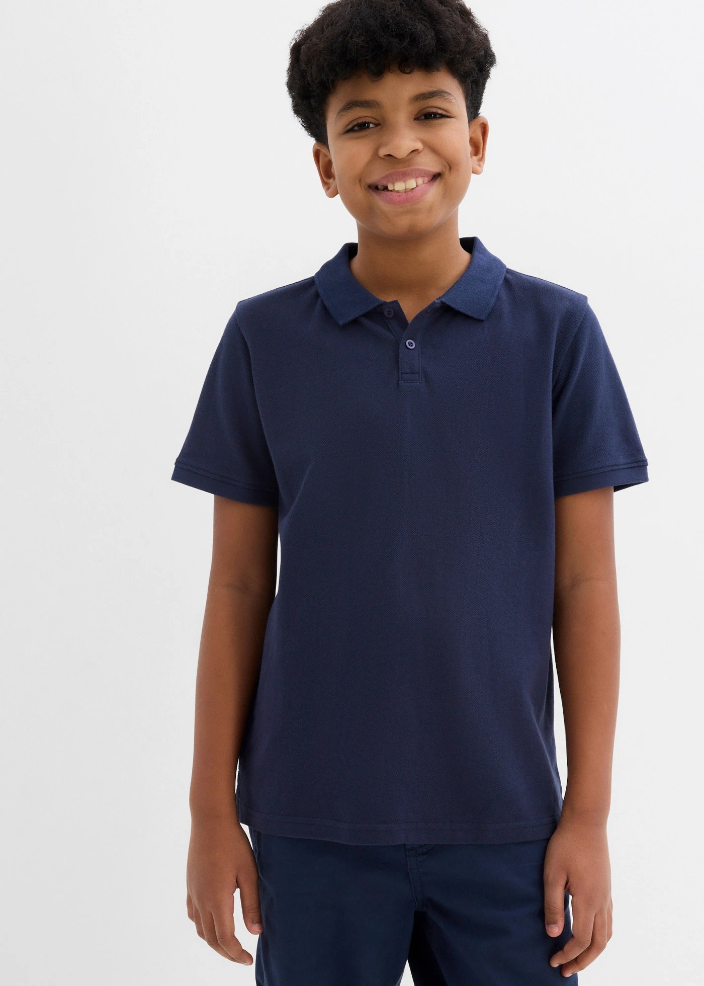 Piqué poloshirt van katoen • donkerblauw • bonprix online shop