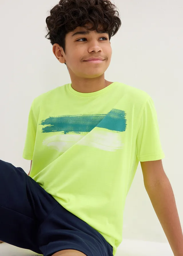 T-shirt dans des coloris mode • jaune fluo imprimé • product-page.page-title-suffix