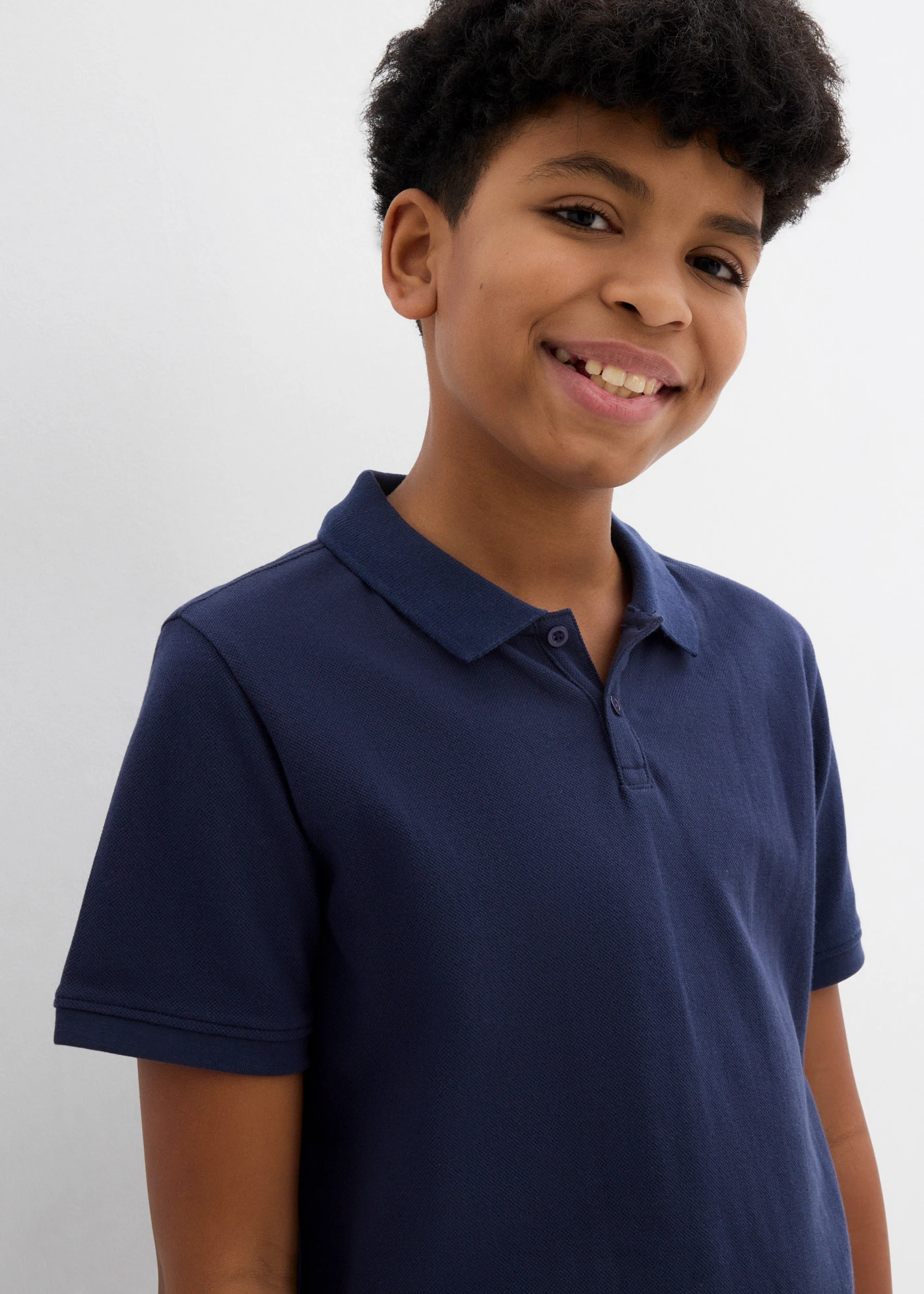 Piqué poloshirt van katoen • donkerblauw • bonprix online shop