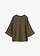 Bluză oversize din in 100%, culoare: oliv închis