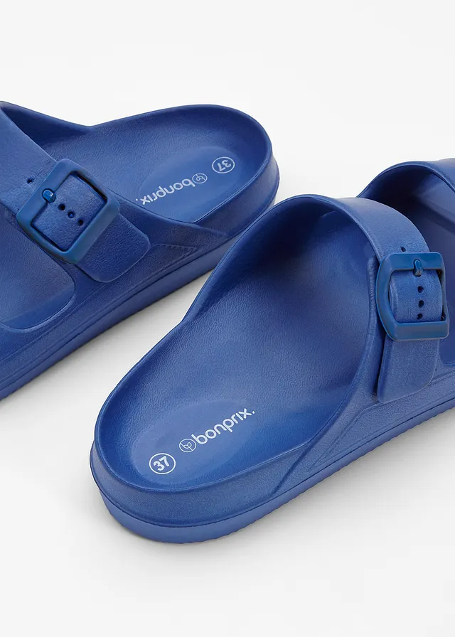 Klapki z hydrofobowego materiału • niebieski lodowcowy • sklep bonprix