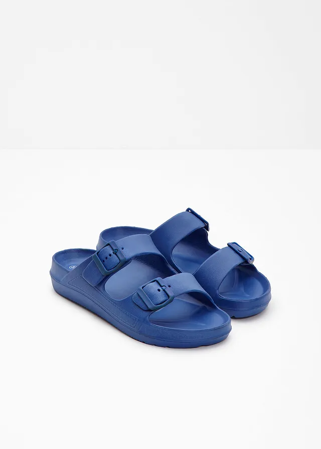 Slippers van waterafstotend materiaal, Kleur: gletsjerblauw