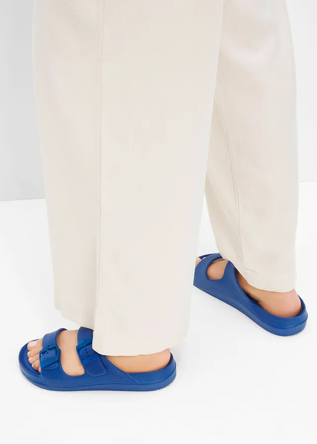 Slippers van waterafstotend materiaal, Kleur: gletsjerblauw