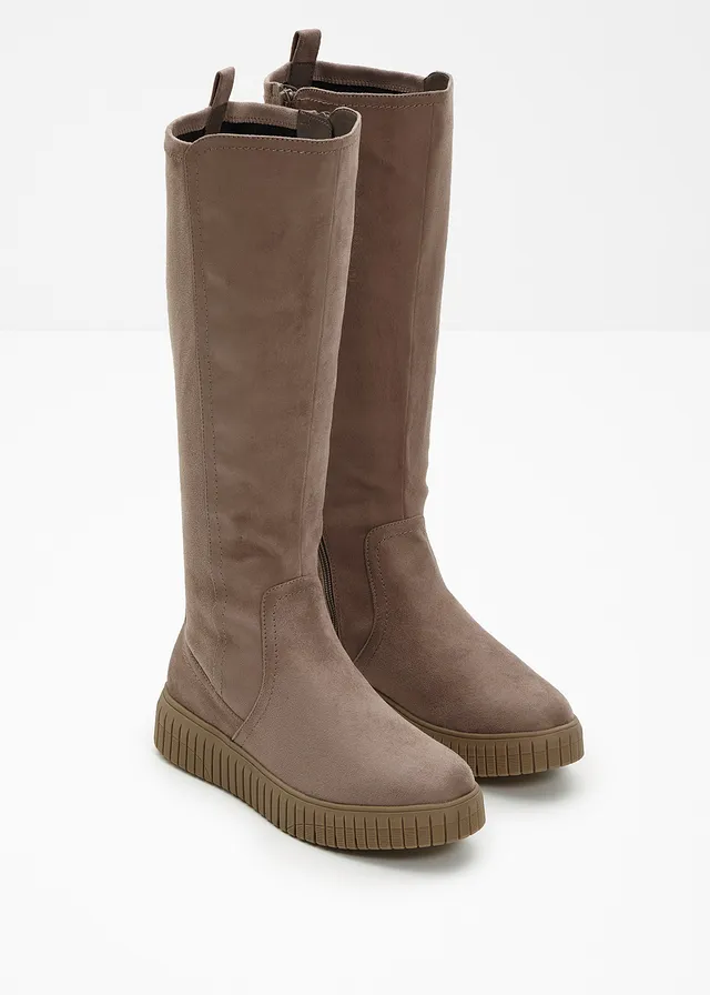 Bottes Jana largeur supplémentaire H, Couleur: taupe
