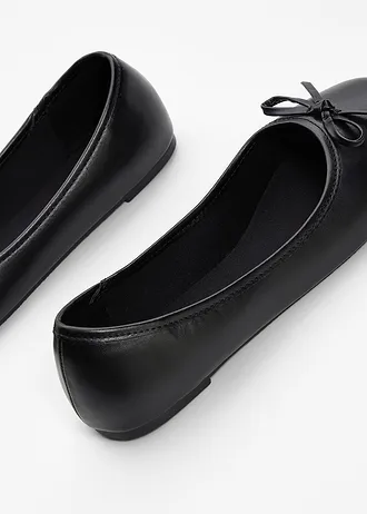 Baleríny s mašličkou, barva: černá