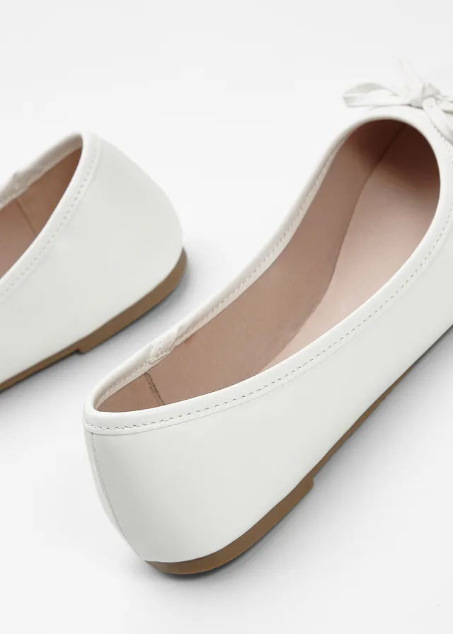 Ballerina's met strikje • wit • product-page.page-title-suffix