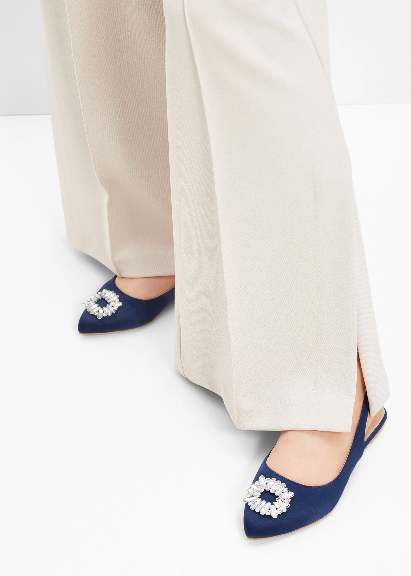 Slingback ballerina's • donkerblauw • bonprix online shop