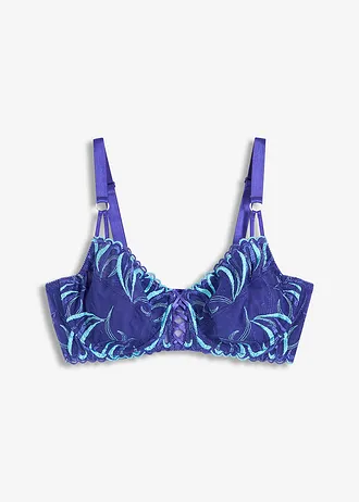 Minimizer beugel bh met delicaat borduursel • saffierblauw-caraïbisch blauw • bonprix online shop