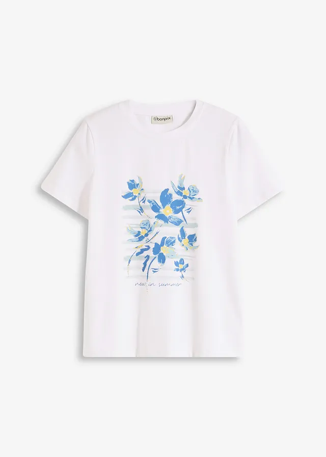 T-shirt van stretch katoenmix
