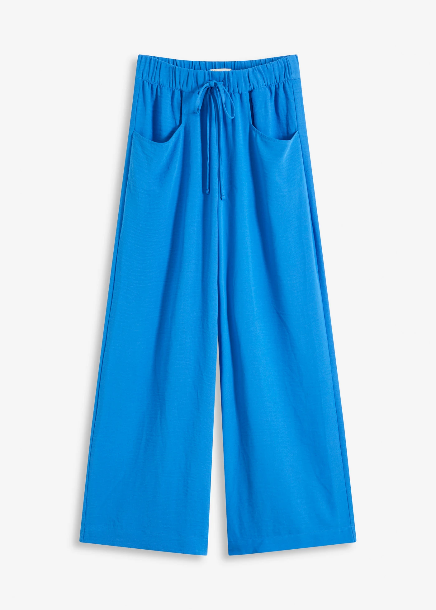 Kalhoty Marlene z lehkého krepu • ledovcově modrá • bonprix obchod