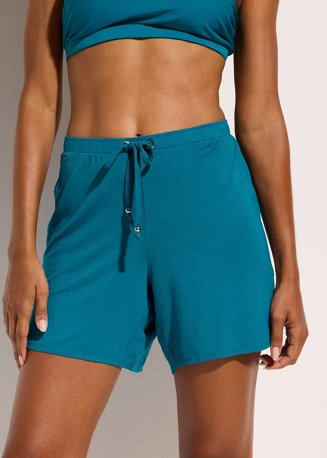 Strandshort in een soepele viscosemix
