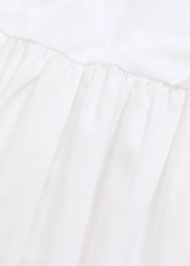 Jersey jurk van een materiaalmix • wit • product-page.page-title-suffix