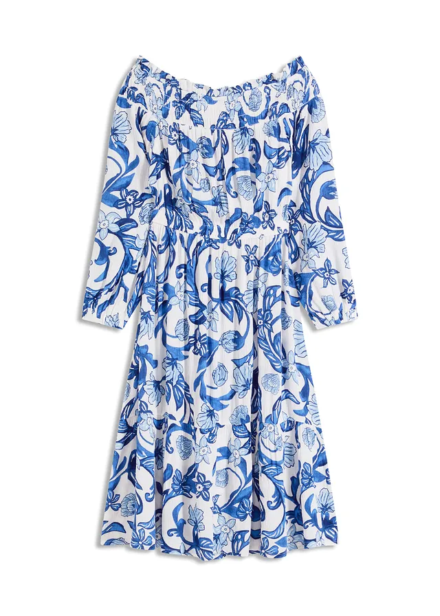 Rochie carmen din viscoză texturată