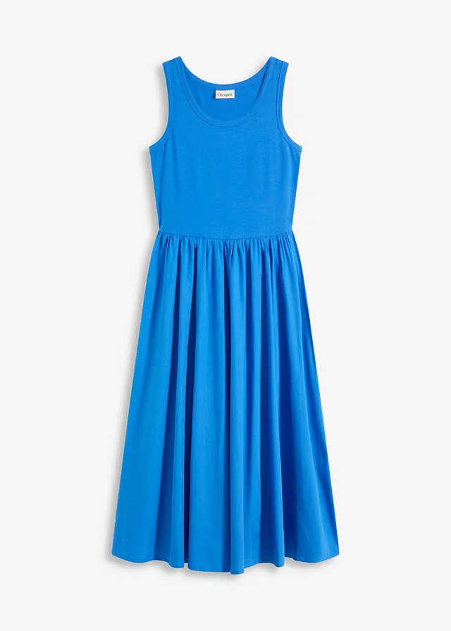 Rochie din jerse din amestec de materiale