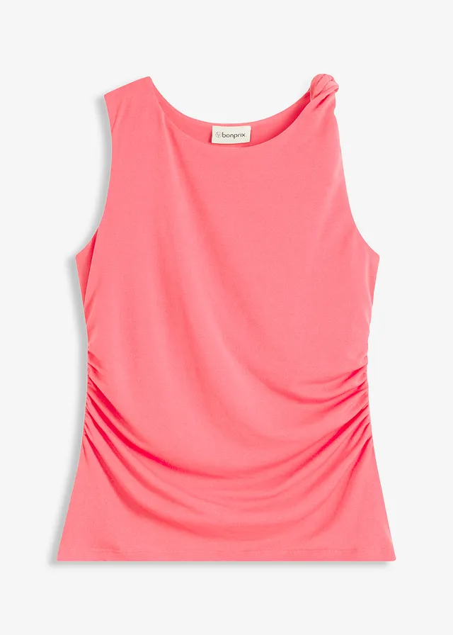 Top din jerse cu twist