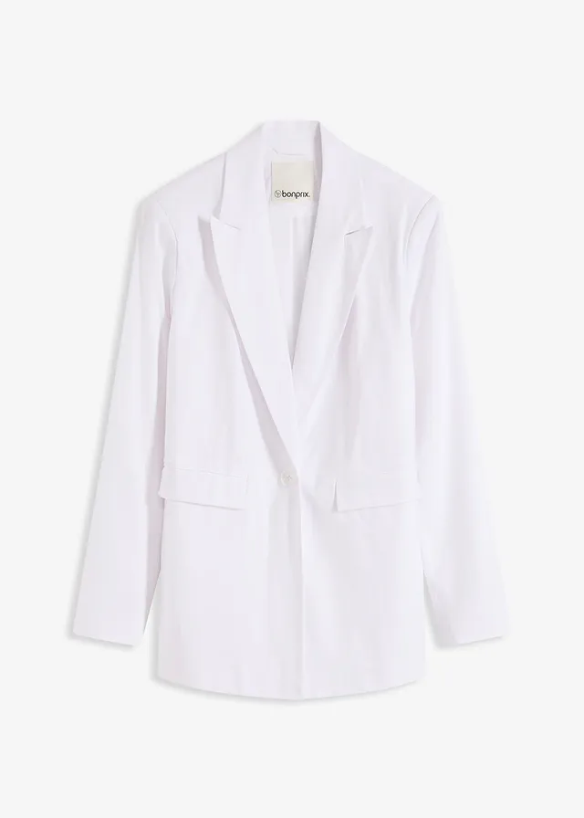 Linnen blazer • wit • bonprix online shop