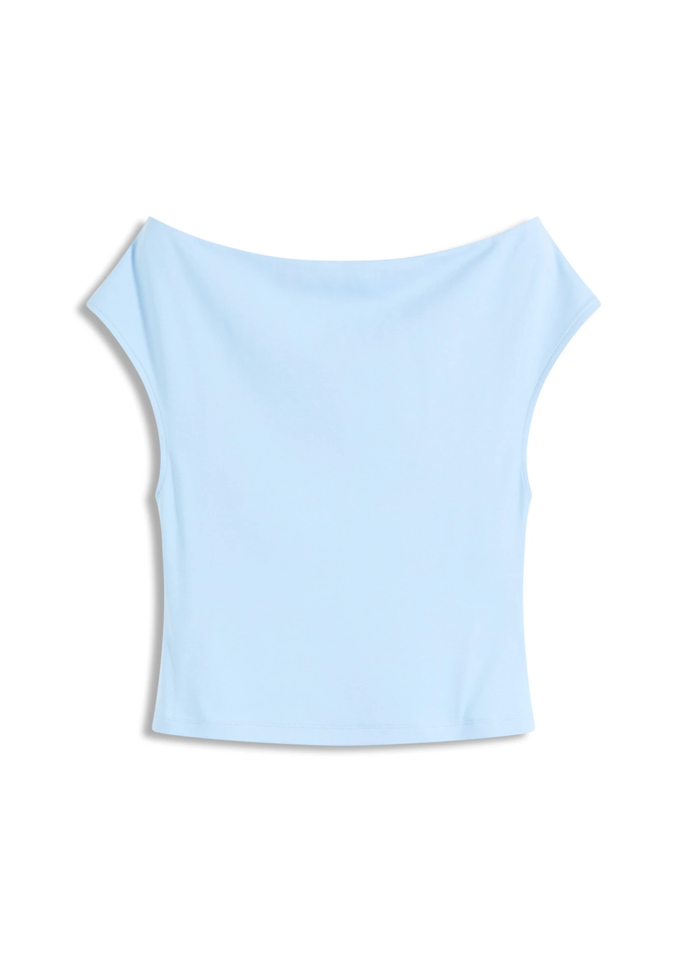 Triko s odhalenými rameny, z čisté organické bavlny • světle modrá • bonprix obchod