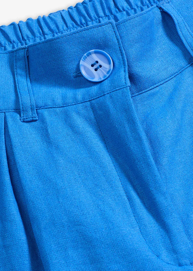 Pantalon palazzo en lin mélangé aérien • bleu glacier • product-page.page-title-suffix