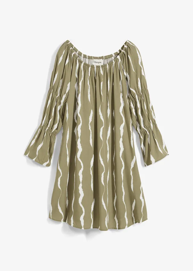 Rochie Carmen din viscoză fluidă