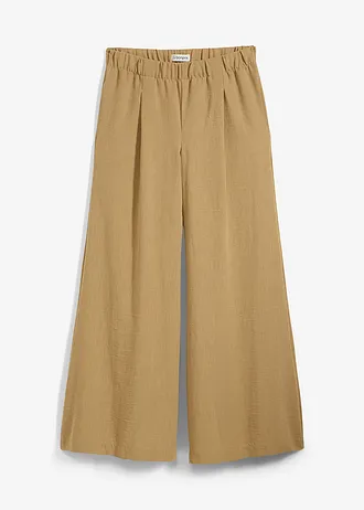 Palazzo broek met plooien • licht olijfgroen • bonprix online shop