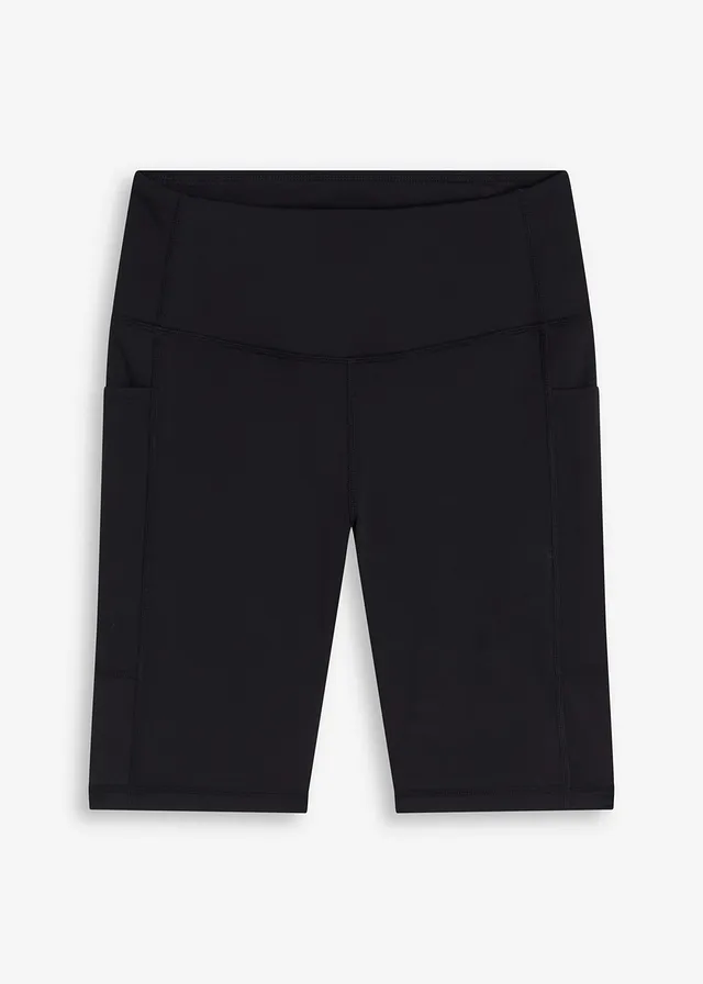 Functionele biker short met smartphone zakje, sneldrogend • zwart • bonprix online shop