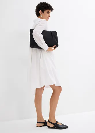 Ingruha ballon szegéllyel tiszta pamutból, szín: fehér