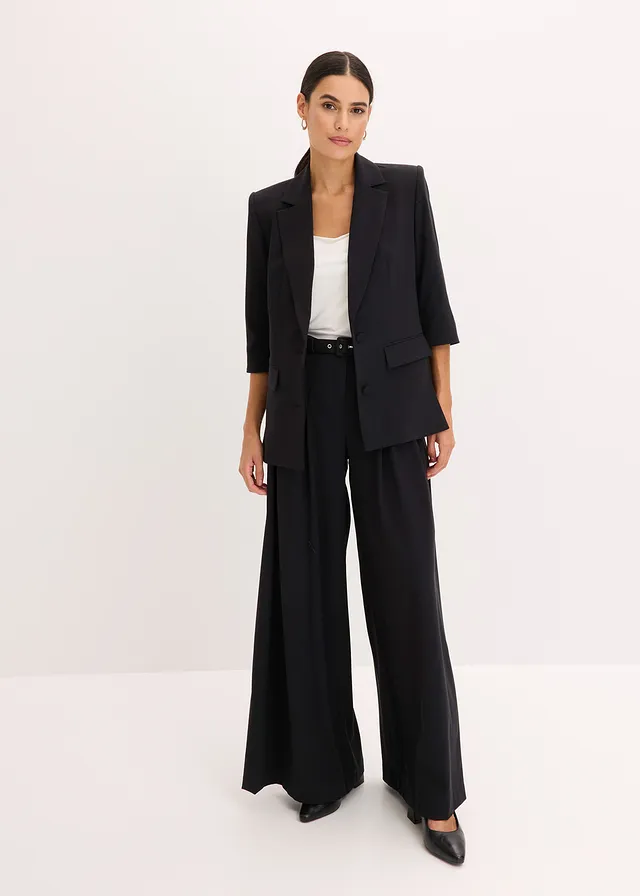 Sacou modern cu umeri evidențiați • negru • magazin bonprix