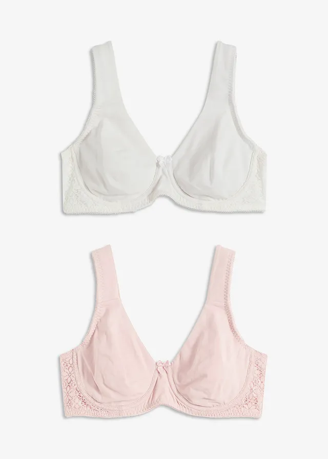 Sutien invizibil necăptușit, cu armătură, cu bumbac organic (set/2 buc.)