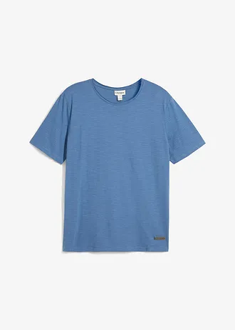 T-shirt 100% coton, Couleur: bleu jean
