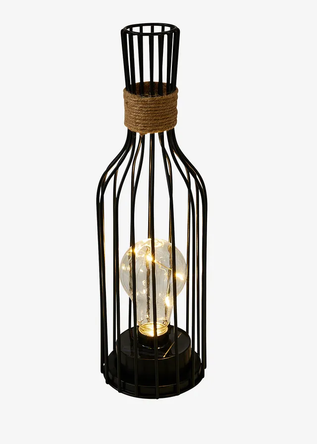 Lampe déco solaire, Couleur: noir