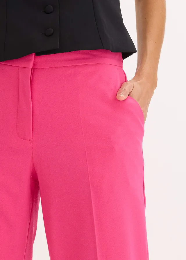 Pantalon 3/4 droit, fendu en bas • fuchsia • product-page.page-title-suffix