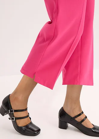 Pantalon 3/4 droit, fendu en bas • fuchsia • Boutique bonprix