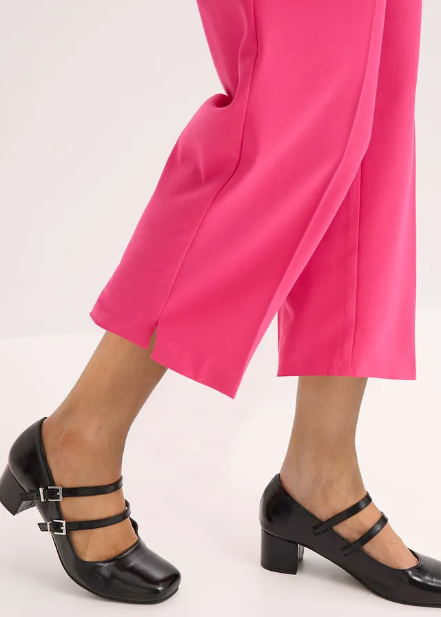 Pantalon 3/4 droit, fendu en bas • fuchsia • product-page.page-title-suffix