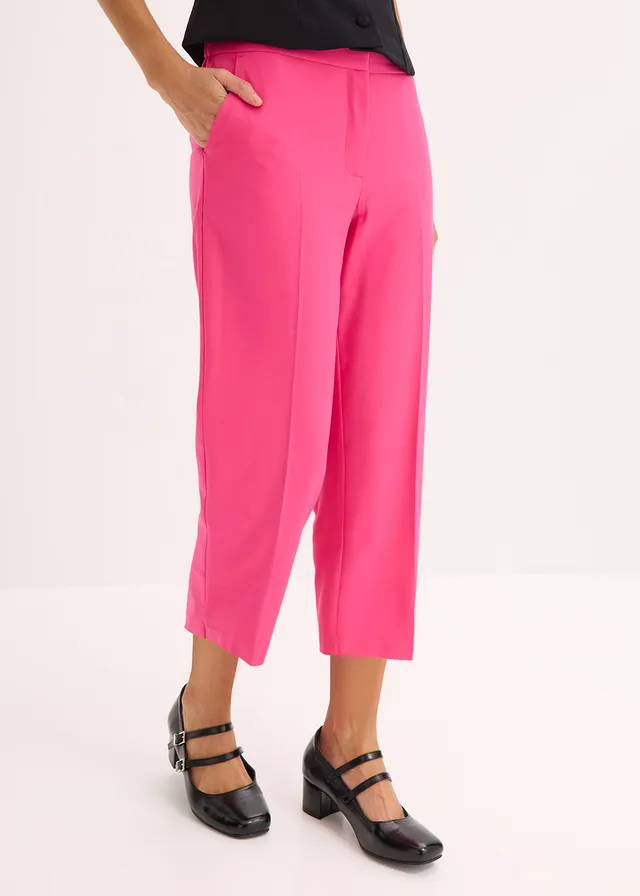 Pantalon 3/4 droit, fendu en bas • fuchsia • product-page.page-title-suffix