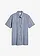 Chemise manches courtes 100 % coton, Couleur: bleu fumé