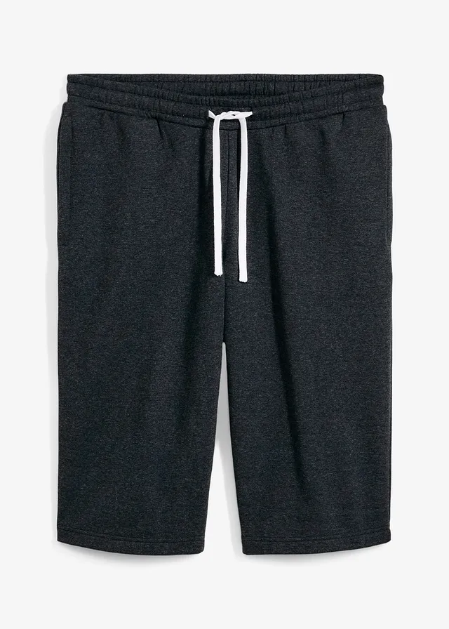 Bermuda long en molleton • anthracite chiné • Boutique bonprix