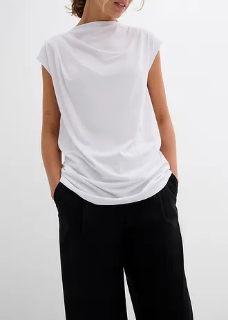 Shirt van een zachte viscosemix • wit • bonprix online shop