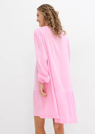 Tuniekjurk van soepele viscose, Kleur: roze