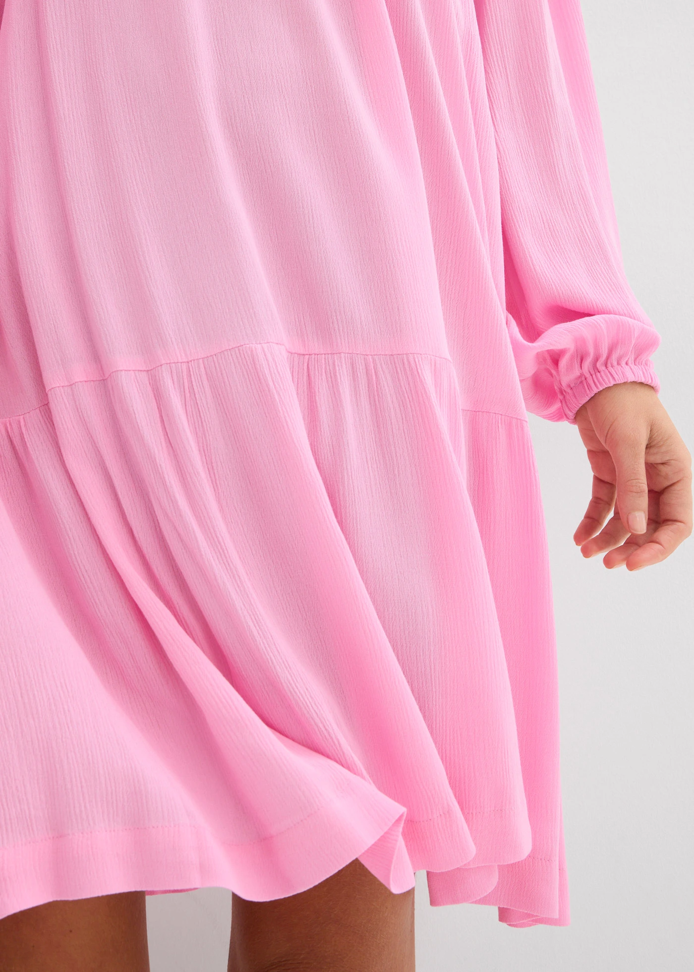 Tunikové šaty ze splývavé viskózy • růžová • bonprix obchod