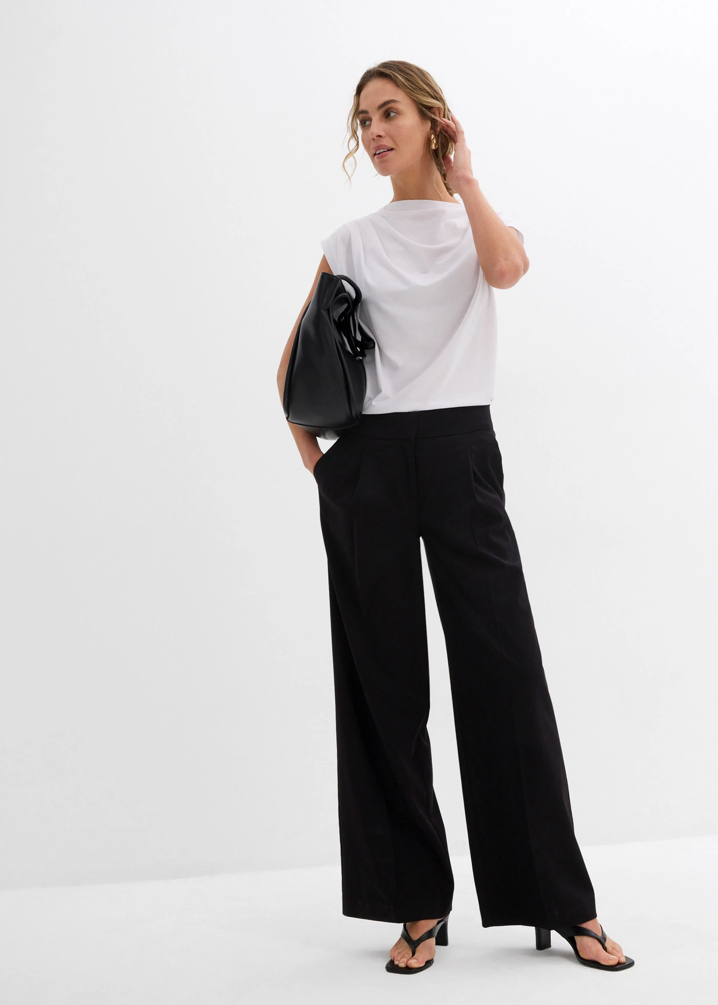 Shirt van een zachte viscosemix • wit • bonprix online shop