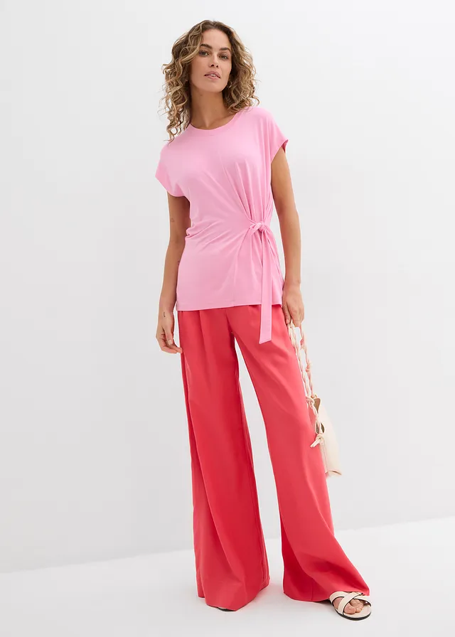 T-shirt doux en viscose extensible • rose • product-page.page-title-suffix