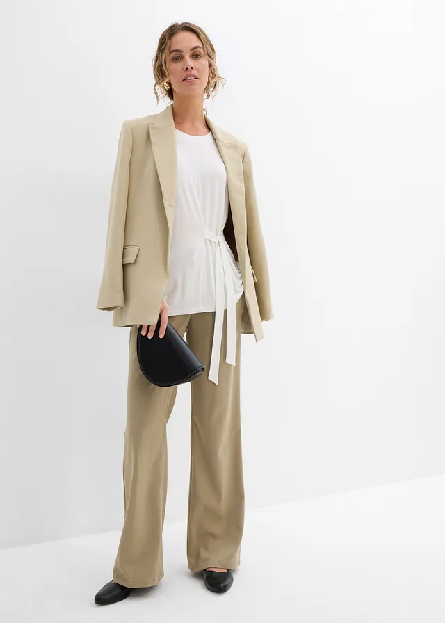 T-shirt doux en viscose extensible noir