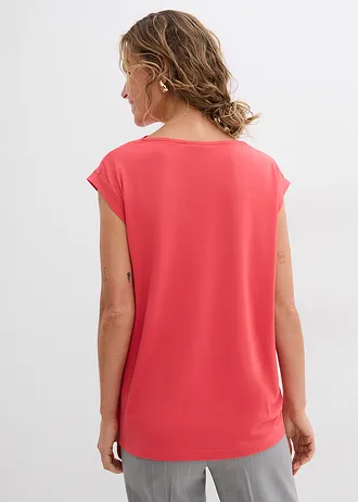 Shirt van een zachte viscosemix • paradijspink • bonprix online shop