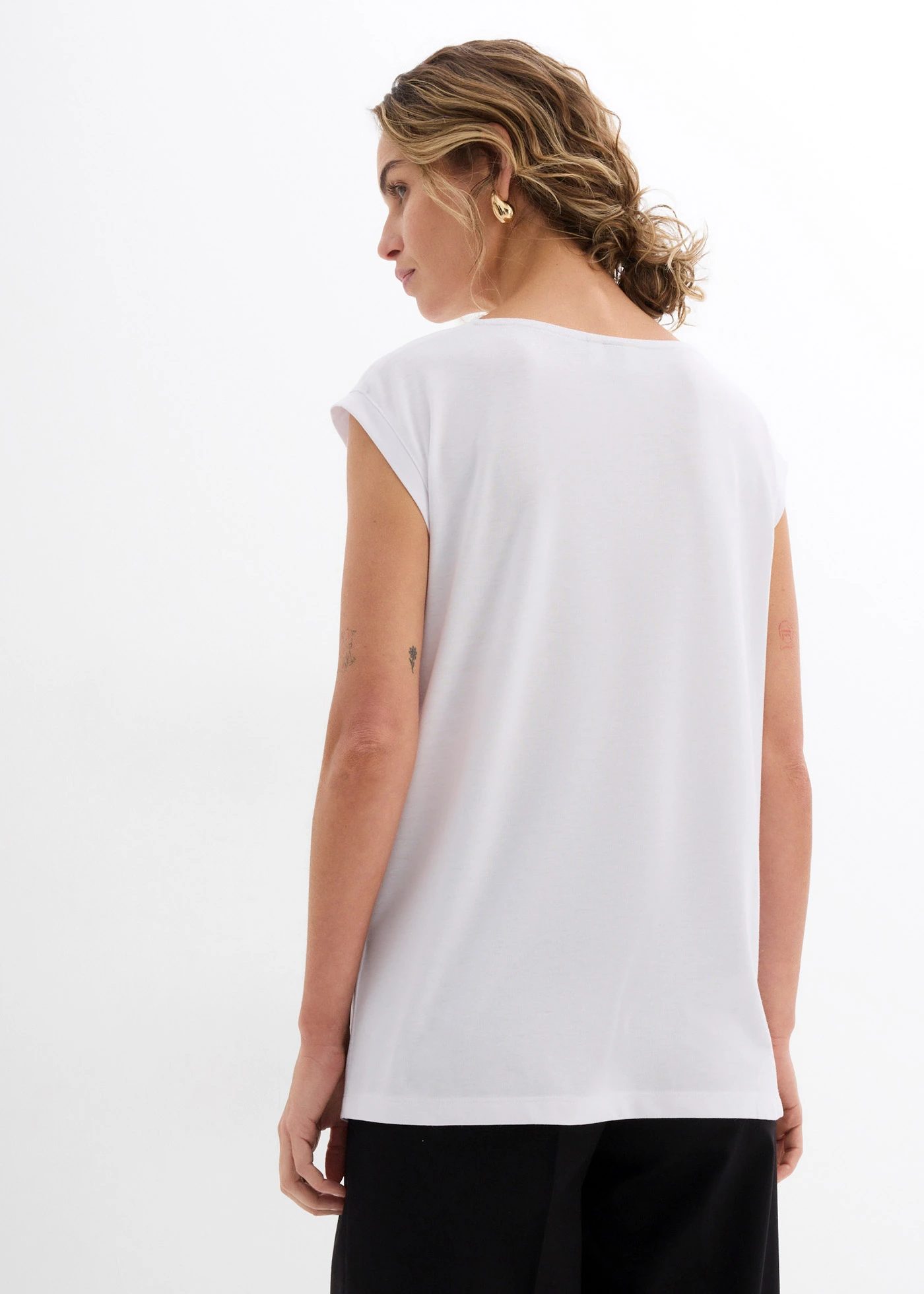 Shirt van een zachte viscosemix • wit • bonprix online shop